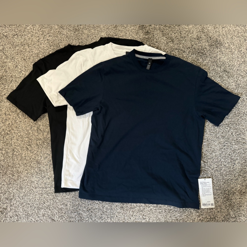3 Lululemon Soft Jersey Short Sleeve Shirts Large